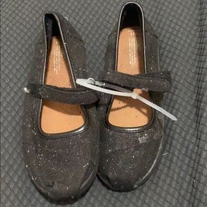 Toms black glitter Mary Jane T11 brand new